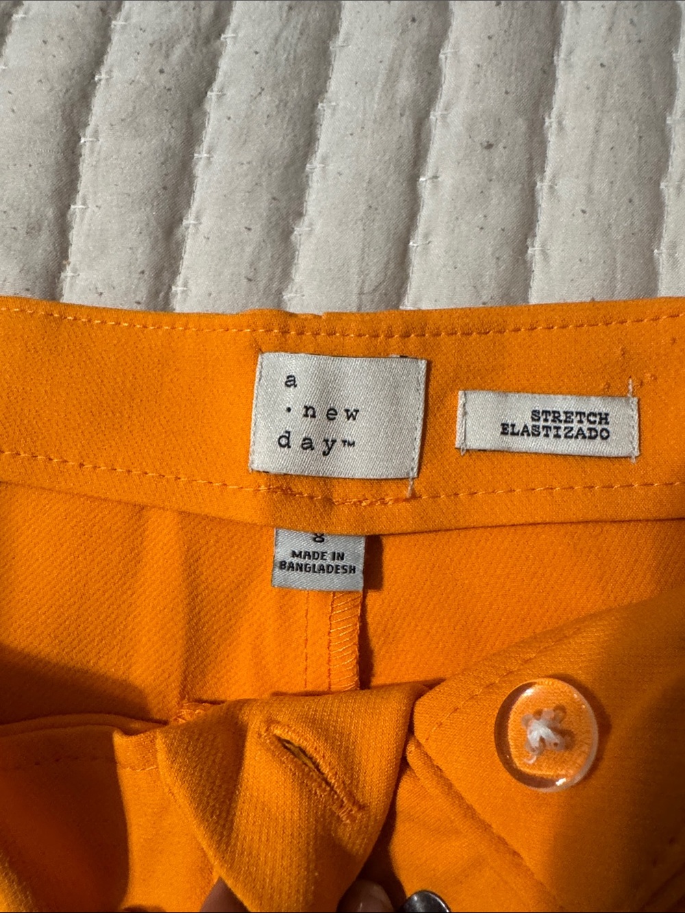 a new day High-Waist Tailored Shorts in Bright Orange - Picture 2 of 5